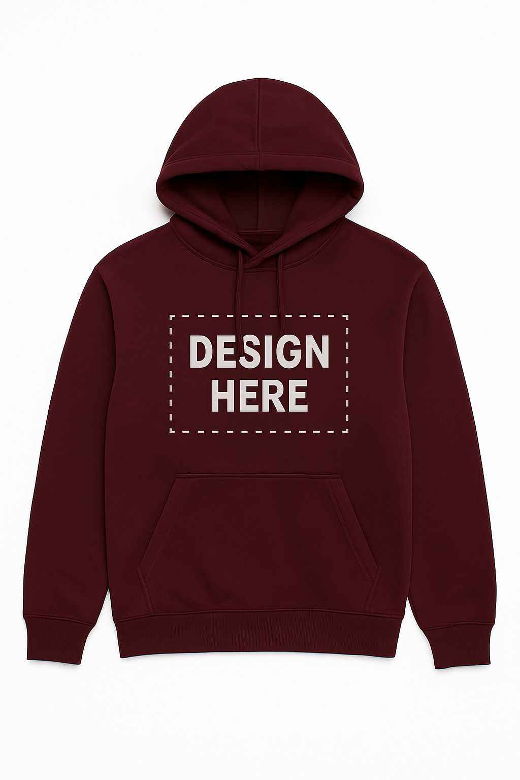 Maroon Hoodie Front