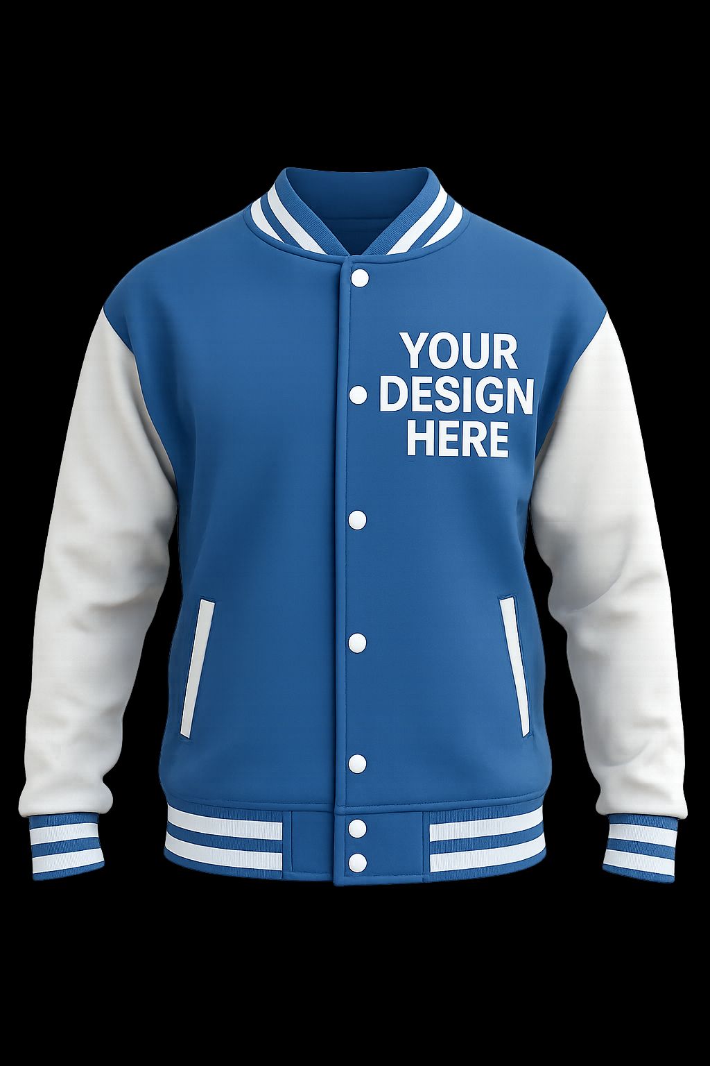 Blue and White Varsity Front